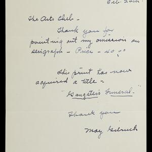 a page of handwritten text