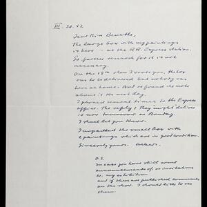 a page of handwritten text