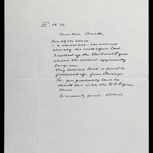 a page of handwritten text