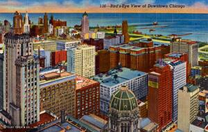 136-Bird's Eye View of Downtown Chicago