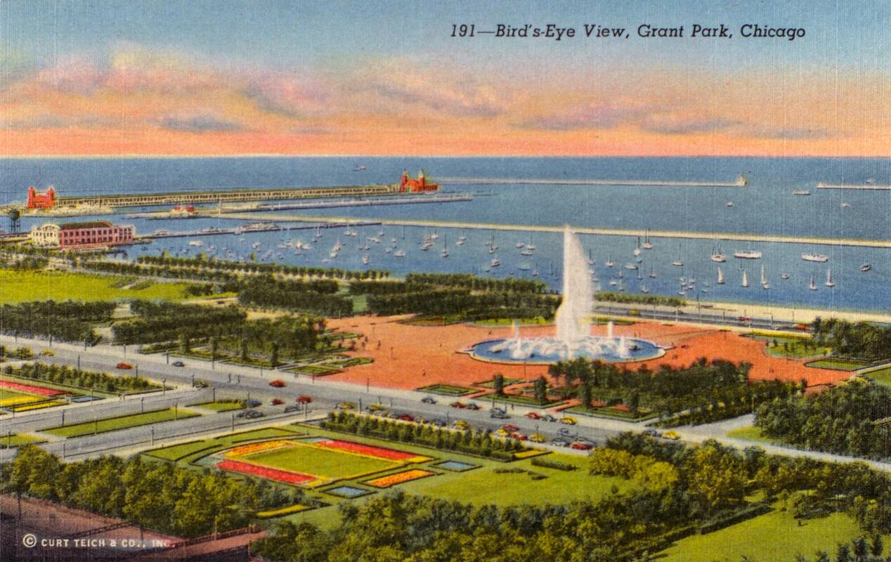 191 - Bird's-Eye view, Grant Park, Chicago