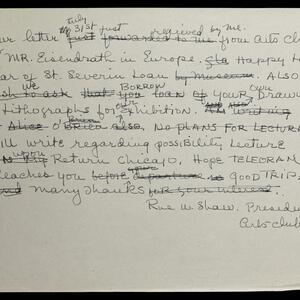 a page of handwritten text