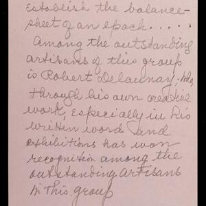 a page of handwritten text