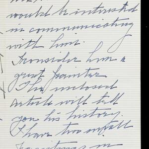 a page of handwritten text