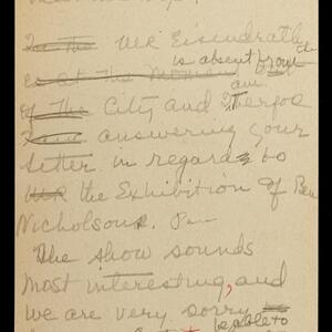 a page of handwritten text