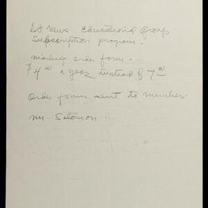 a page of handwritten text