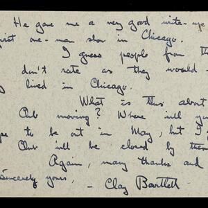 a page of handwritten text
