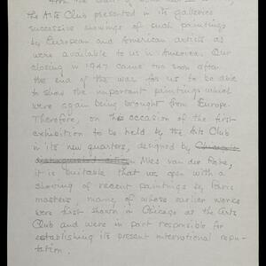 a page of handwritten text