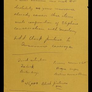 a page of handwritten text