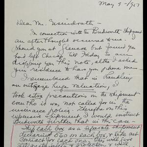 a page of handwritten text