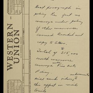 a page of handwritten text