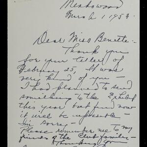 a page of handwritten text
