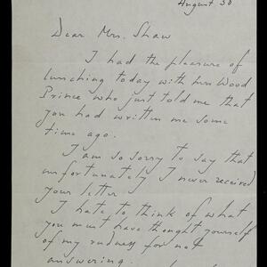 a page of handwritten text