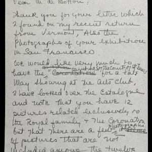 a page of handwritten text