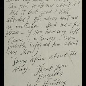 a page of handwritten text