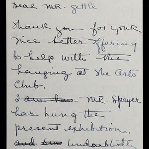 a page of handwritten text