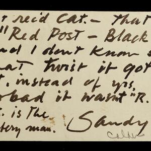 a page of handwritten text