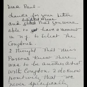 a page of handwritten text