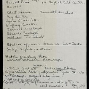 a page of handwritten text