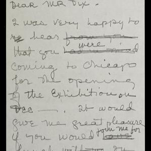 a page of handwritten text