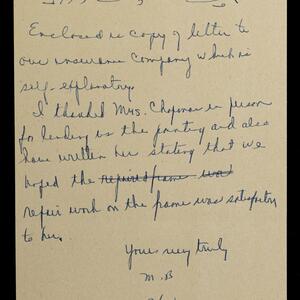 a page of handwritten text