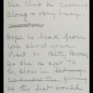 a page of handwritten text