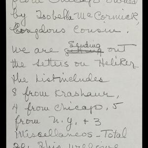 a page of handwritten text