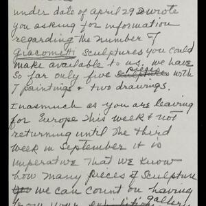 a page of handwritten text