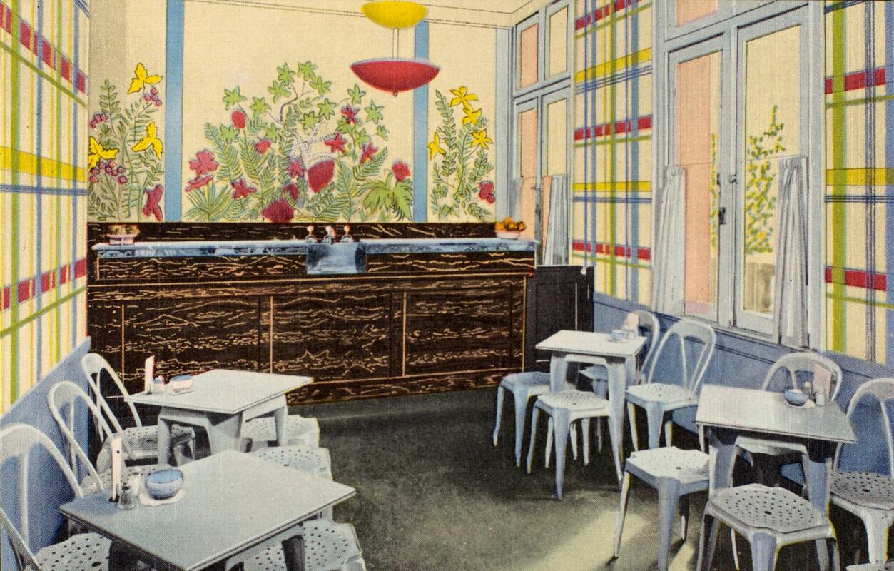 Corner of coffee shop, Harriet Hammond McCormick Memorial, a Y.W.C.A. residence