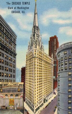 The Chicago Temple Clark at Washington Chicago, Ill.