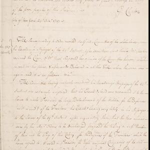 a page of handwritten text