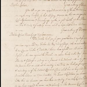 a page of handwritten text