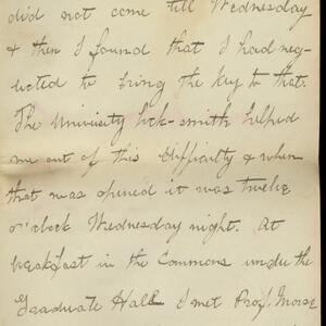 a page of handwritten text