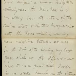 a page of handwritten text