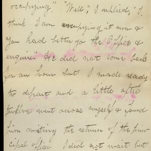 a page of handwritten text