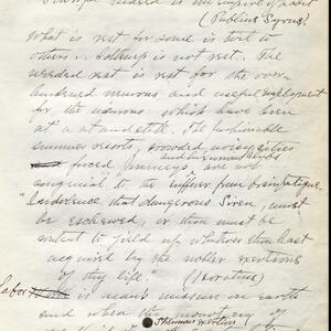 a page of handwritten text