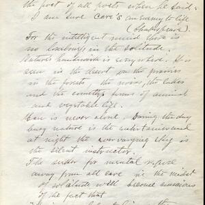 a page of handwritten text