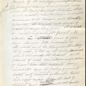 a page of handwritten text