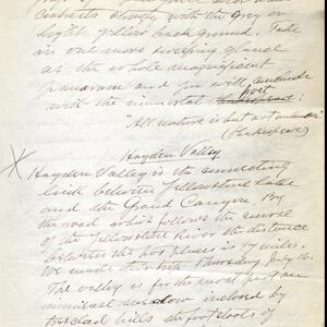 a page of handwritten text