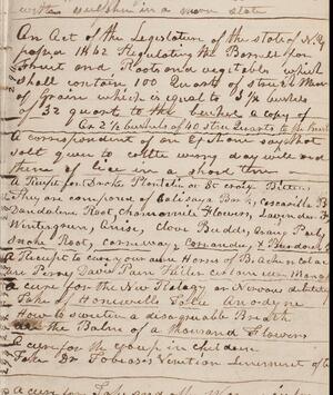 a page of handwritten text