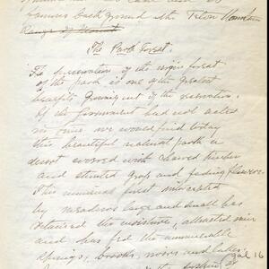 a page of handwritten text