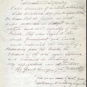 a page of handwritten text