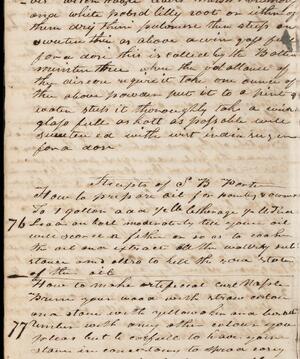 a page of handwritten text