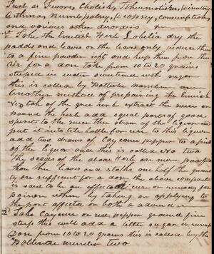 a page of handwritten text