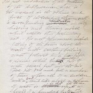 a page of handwritten text