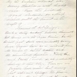 a page of handwritten text