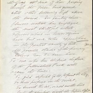 a page of handwritten text