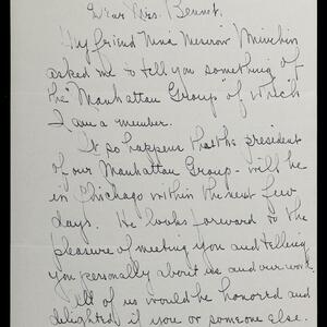 a page of handwritten text