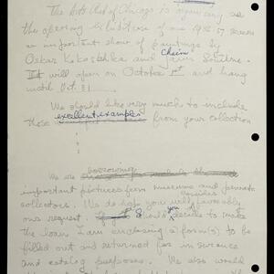 a page of handwritten text
