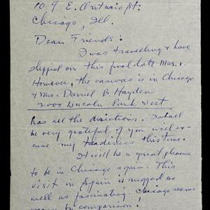 a page of handwritten text